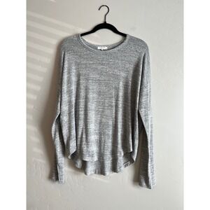 Rag and Bone NEW YORK Womens Heathered Grey Knit Long Sleeve Crew Neck Size M